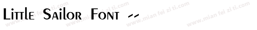 Little Sailor Font -字体转换